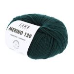 Lang Yarns Merino 120 (217) Donkergroen bij de Breiboerderij                            
