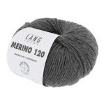 Lang Yarns Merino 120 (270) Donkergrijs Gemeleerd bij de Breiboerderij                            
                            