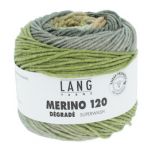 Lang Yarns Merino 120 Dégradé (14) Olijf / Maïs bij de Breiboerderij