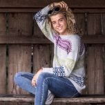 Breipakket Trui  NORDIC TOUCH - Lang Yarns  - met patroon (NL) twv €5,-                            