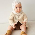 Breipakket ELLIS CARDIGAN BABY - collectie 2505 Sandnes Garn  - Mandarin Petit - patroon in engels
