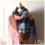 Haakpakket Shawl Mix & Match  - met gratis 'Juf Sas-label' bij de Breiboerderij!