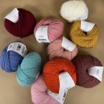 Haakpakket Shawl GREETJE - Juf Sas - met 'juf sas'-label (excl. patroon) - Lang Yarns ATLANTIS bij de Breiboerderij                            