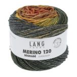 Lang Yarns Merino 120 Dégradé (03) Oranje / Cognac bij de Breiboerderij