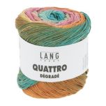 Lang Yarns Quattro Dégradé (09) Mint / Groen / Abrikoos bij de Breiboerderij