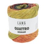 Lang Yarns Quattro Dégradé (09) Groen / Rood / Geel bij de Breiboerderij