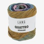 Lang Yarns Quattro Dégradé (10) Blauw / Oker / Roze bij de Breiboerderij