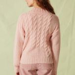 Breipakket SWEATER met Kabels  - Lang Yarns  -  Suri Alpaca met patroon (NL) twv €6,- bij de Breiboerderij                            