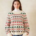 Breipakket CHRISTMAS Sweater  - Sandnes Garn  -  Tynn Peer Gynt met patroon EN bij de Breiboerderij                            