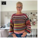  Breipakket Trui Cloud - Juf Sas - ZONDER patroon, met 'juf-sas-label'  bij de Breiboerderij                            