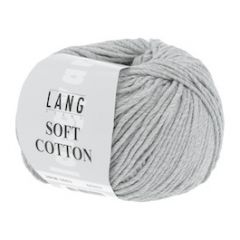 Lang Yarns Soft Cotton (03) Lichtgrijs bij de Breiboerderij