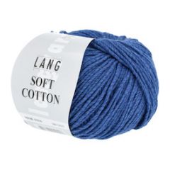 Lang Yarns Soft Cotton (06) Kobalt bij de Breiboerderij
