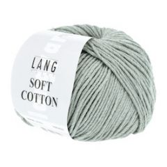 Lang Yarns Soft Cotton (92) Vergrijsd Groen bij de Breiboerderij