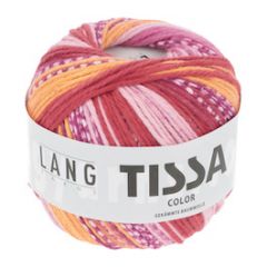 Lang Yarns Tissa Color (261) Roze Stripe bij de Breiboerderij