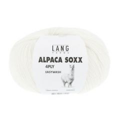 Lang Yarns Alpaca Soxx (02) Wit bij de Breiboerderij