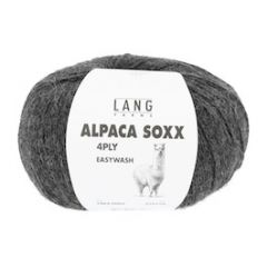 Lang Yarns Alpaca Soxx (05) Donkergrijs gemeleerd bij de Breiboerderij