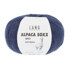 Lang Yarns Alpaca Soxx (25) Marine bij de Breiboerderij                            