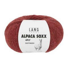 Lang Yarns Alpaca Soxx 4 ply (61) Donker Rood bij de Breiboerderij