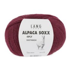 Lang Yarns Alpaca Soxx (62) Bordeaux  bij de Breiboerderij