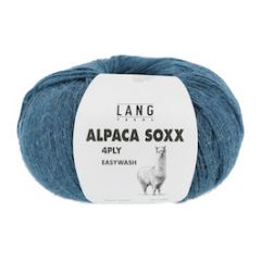 Lang Yarns Alpaca Soxx (88) Petrol  bij de Breiboerderij