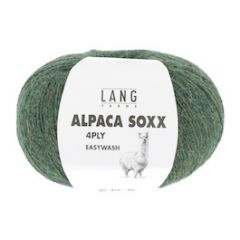 Lang Yarns Alpaca Soxx (98) Olijf gemeleerd bij de Breiboerderij