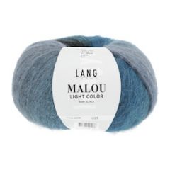 Lang Yarns Malou Light Color (34) Blauw / Groen bij de Breiboerderij