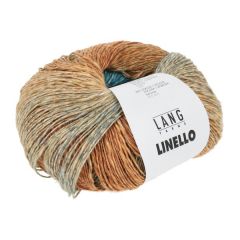   Lang Yarns Linello (117) Groen / Blauw / Oker bij de Breiboerderij                          