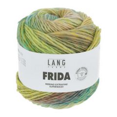 Lang Yarns Frida (11) Blauw / Geel / Bruin bij de Breiboerderij                           