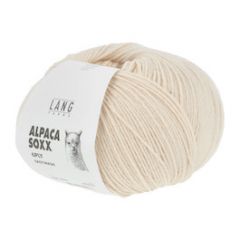 Lang Yarns Alpaca Soxx 6 ply Easywash (02) Creme bij de Breiboerderij