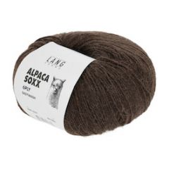 Lang Yarns Alpaca Soxx 6 ply Easywash (68) Donkerbruin Gemêleerd bij de Breiboerderij                              
                            