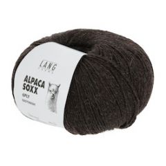 Lang Yarns Alpaca Soxx 6 ply Easywash (68) Donkerbruin Gemêleerd bij de Breiboerderij                              
                            