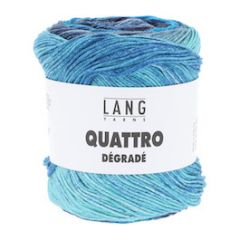 Lang Yarns Quattro Dégradé (11)  Blauw bij de Breiboerderij                            