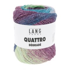Lang Yarns Quattro Dégradé (16) Blauw / Roze bij de Breiboerderij                            