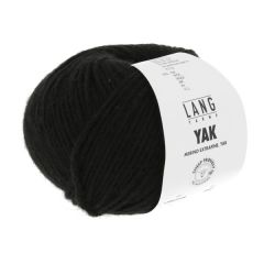 Lang Yarns YAK (199) Zwart bij de Breiboerderij                               
