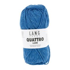 Lang Yarns QUATTRO Lamé (13) Geel bij de Breiboerderij                              