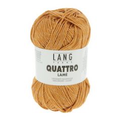 Lang Yarns QUATTRO Lamé (11) Goudgeel bij de Breiboerderij                            