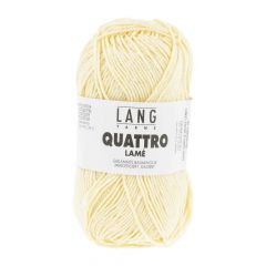 Lang Yarns QUATTRO Lamé (13) Geel bij de Breiboerderij                              
