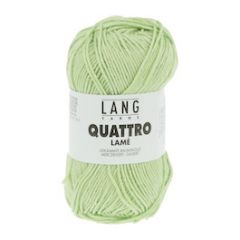 Lang Yarns QUATTRO Lamé (16) Pistache bij de Breiboerderij                            