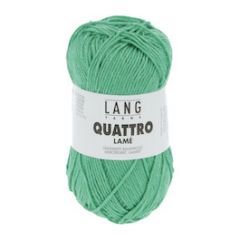  Lang Yarns QUATTRO Lamé (17) Groen bij de Breiboerderij                           