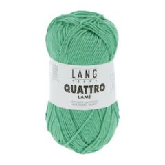  Lang Yarns QUATTRO Lamé (17) Groen bij de Breiboerderij                           