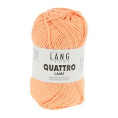  Lang Yarns QUATTRO Lamé (28) Zalm bij de Breiboerderij                           