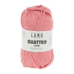 Lang Yarns QUATTRO Lamé (29) Koraal