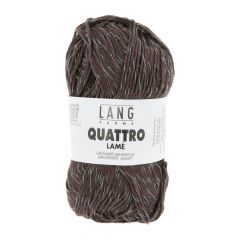 Lang Yarns QUATTRO Lamé (13) Geel bij de Breiboerderij