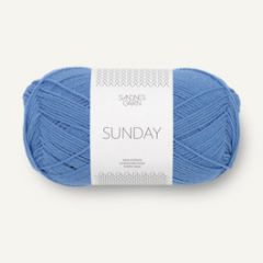 Sandnes Garn Sunday (6044)  Blauw bij de Breiboerderij                            