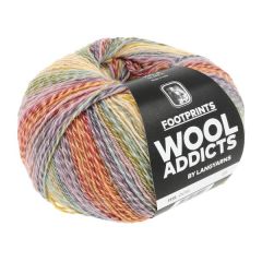 Wooladdicts FOOTPRINTS (12) Roze / Rood bij de Breiboerderij                            
