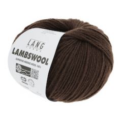 Lang Yarns Lambswool (68) Donkerbruin bij de Breiboerderij                            