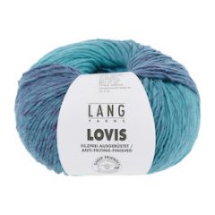 Lang Yarns LOVIS 1119.0007 blauw gemeleerd online bij de breiboerderij                            
