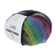 Lang Yarns CLOUD TWEED (06) violet/groen bij de Breiboerderij                     