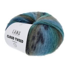 Lang Yarns CLOUD TWEED (07) blauw/grijs/groen bij de Breiboerderij                            