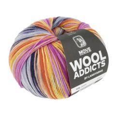 Wooladdicts MOVE by Lang Yarns (09) Paars / blauw / geel